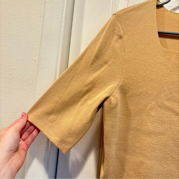 Vintage Tan Hampshire Studio Shirt and Cardigan Set - Size Medium - Picture 4 of 15